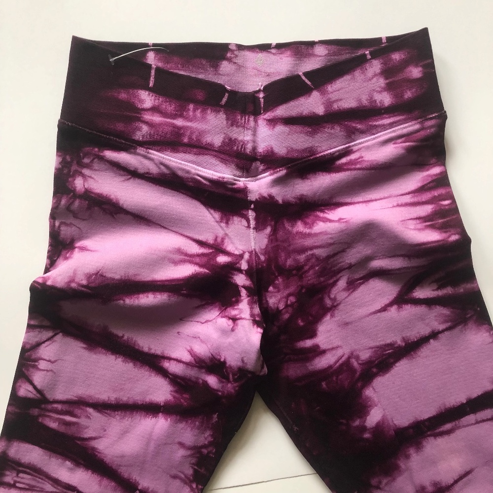 NUX Purple Tie Dye Compression Legging